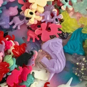 50 pc Mixed Resin Flatbacks Cabochon Craft Supplies DIY Kawaii Unicorn  UD0108